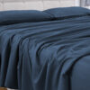GOMINIMO 4 Pcs Bed Sheet Set 2000 Thread Count Ultra Soft Microfiber - Single (Royal Blue)